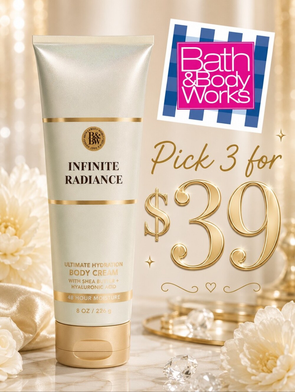 Bath & Body Works Infinite Radiance Body Cream - Luxury Collection
